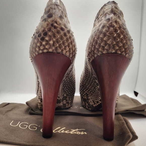 Uggs Collection Marcella python platform heel size 8 - Picture 4 of 7
